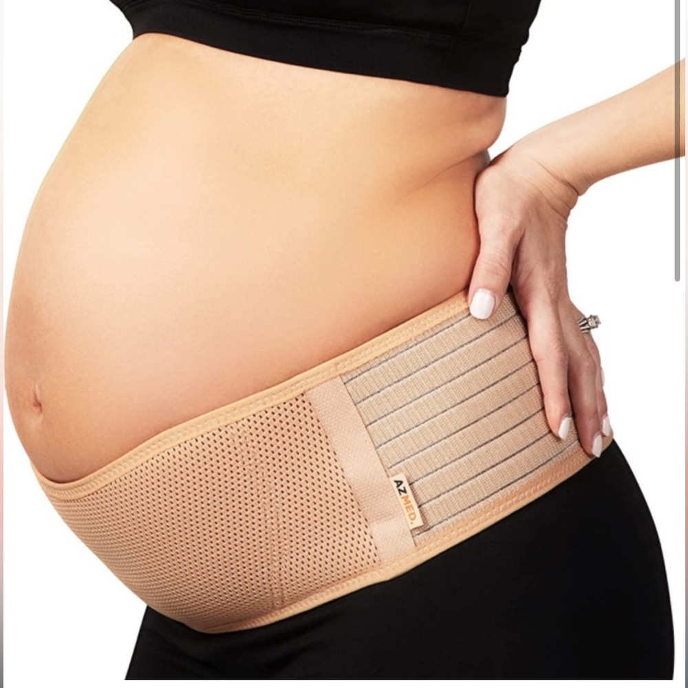 Woman's Maternity Support Belt Beige AZ MED One Size Fits All Stretch